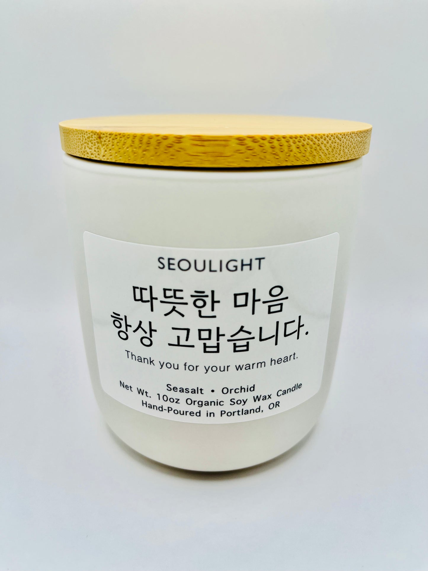 Thank you for your warm heart. - 10oz Wood Wick