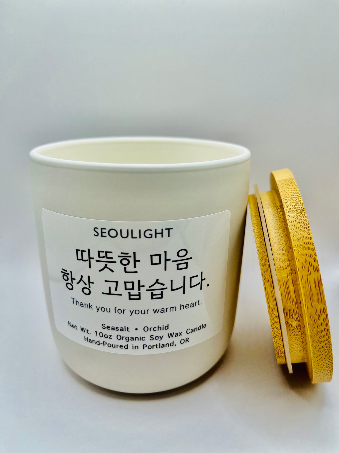 Thank you for your warm heart. - 10oz Wood Wick