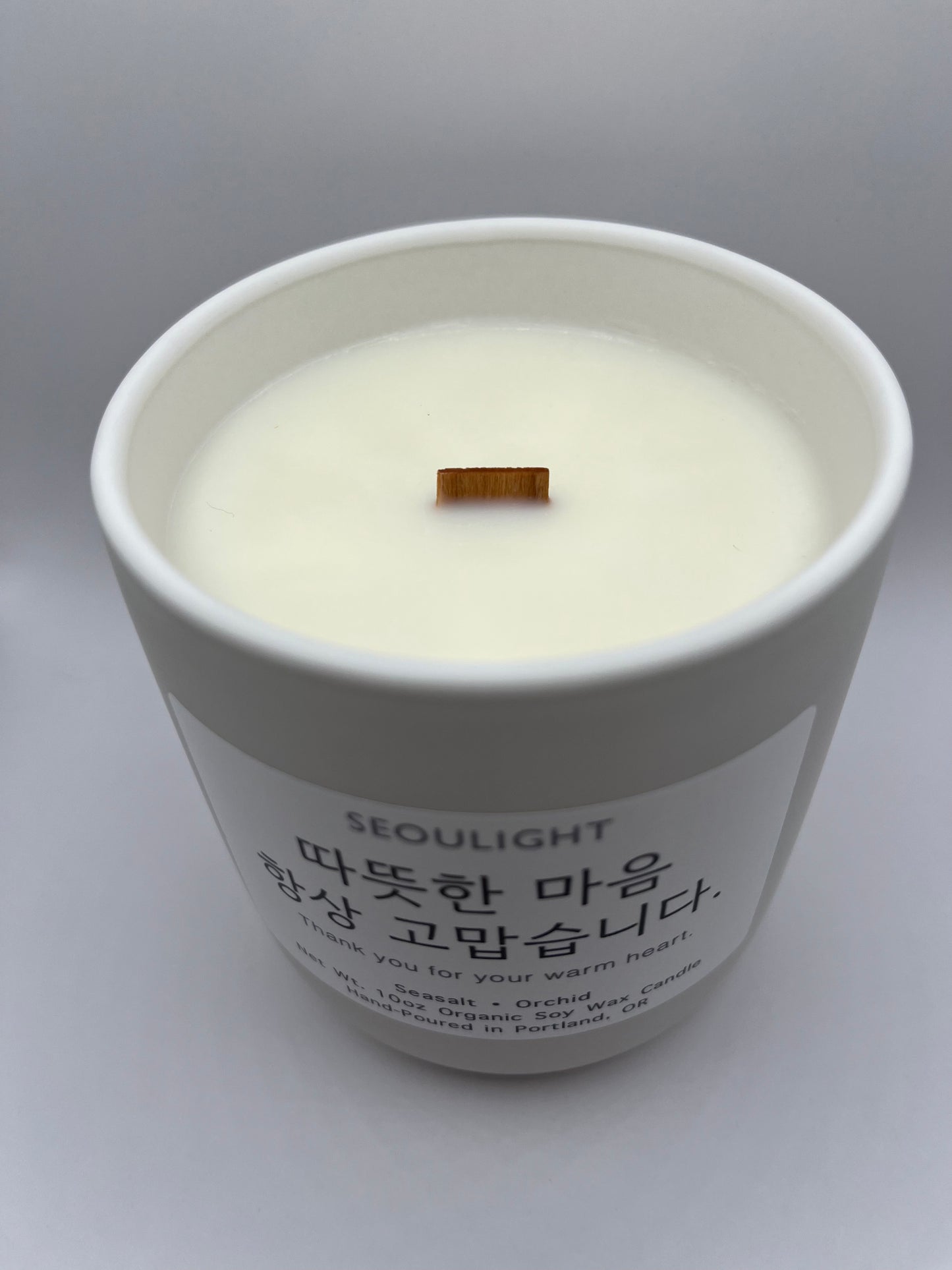 Thank you for your warm heart. - 10oz Wood Wick